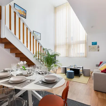 Duplex Cosy 6 Personnes - Parking Gratuit - 15 Min Centre De Paris Metro 13 Apartment